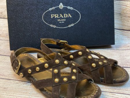 Sandals Luxury Designer By Prada  Size: 5.5 Cheap