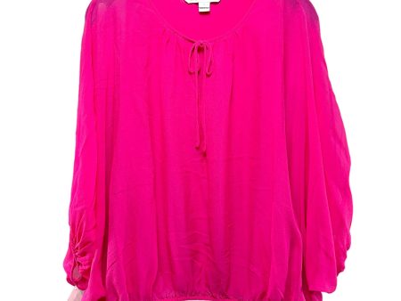 100% Silk Emelia Blouse Designer By Diane Von Furstenberg  Size: S For Cheap